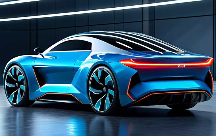 A highly sophisticated, centralized processing unit, envisioned as the advanced 'brain' of a future autonomous vehicle. The image features a clean, professional depiction of integrated circuits and glowing data streams, set within a futuristic automotive research environment. The design emphasizes efficiency, power, and connectivity. safe for work, appropriate content, professional, perfect anatomy, correct proportions, high-resolution, cinematic lighting, ultra-detailed, concept art, digital painting, modern, clean lines, advanced technology.