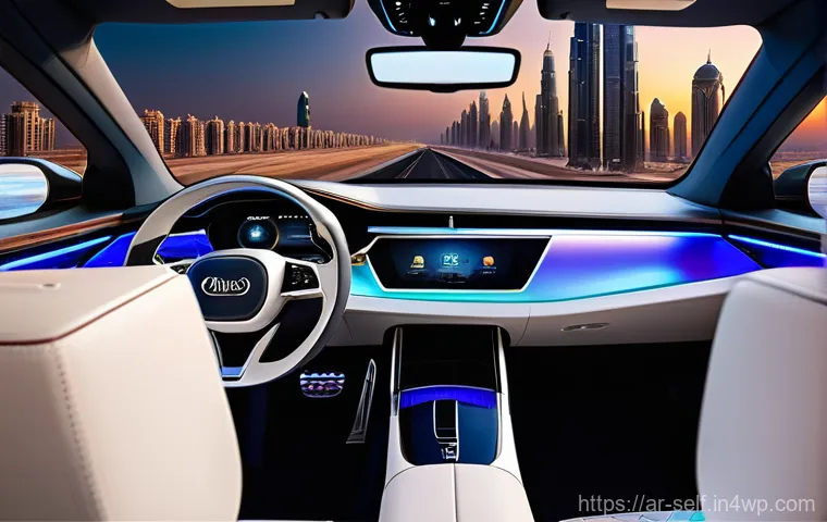 자율주행차의 정밀 지도 기술 - **Prompt 1: "A luxurious autonomous vehicle gracefully navigating the modern, futuristic cityscape o...